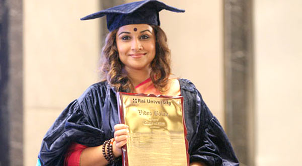 actress vidyabalan,vidya balan got doctorate,dirty picture heroine vidyabalan  విద్యాబాలన్‌కు దక్కిన మరో గౌరవం.!